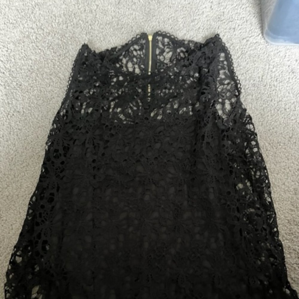 Black Lace Tank with Black Cami - New without tags